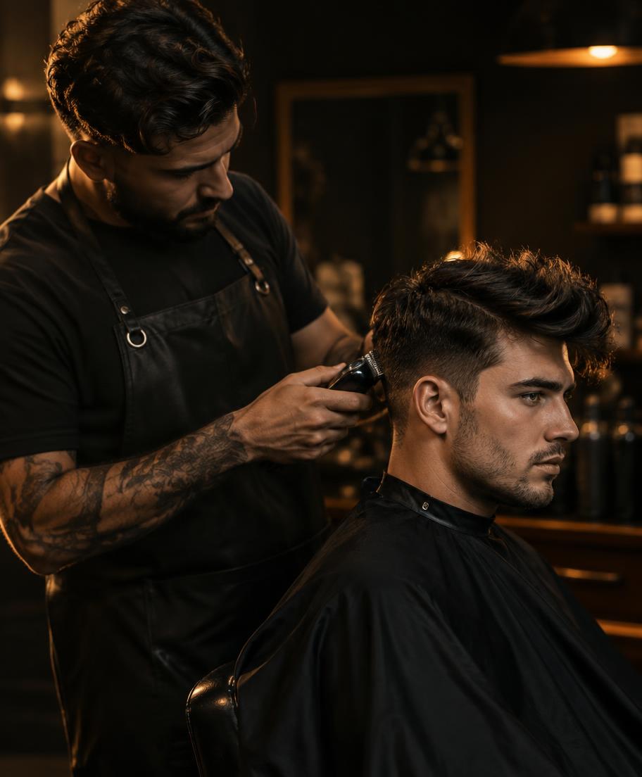 Coupe texturée en cours de réalisation